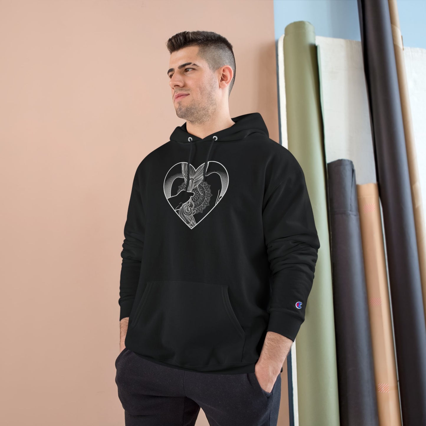 Pillow Talk Collection Men’s Champion Mandala Hoodie