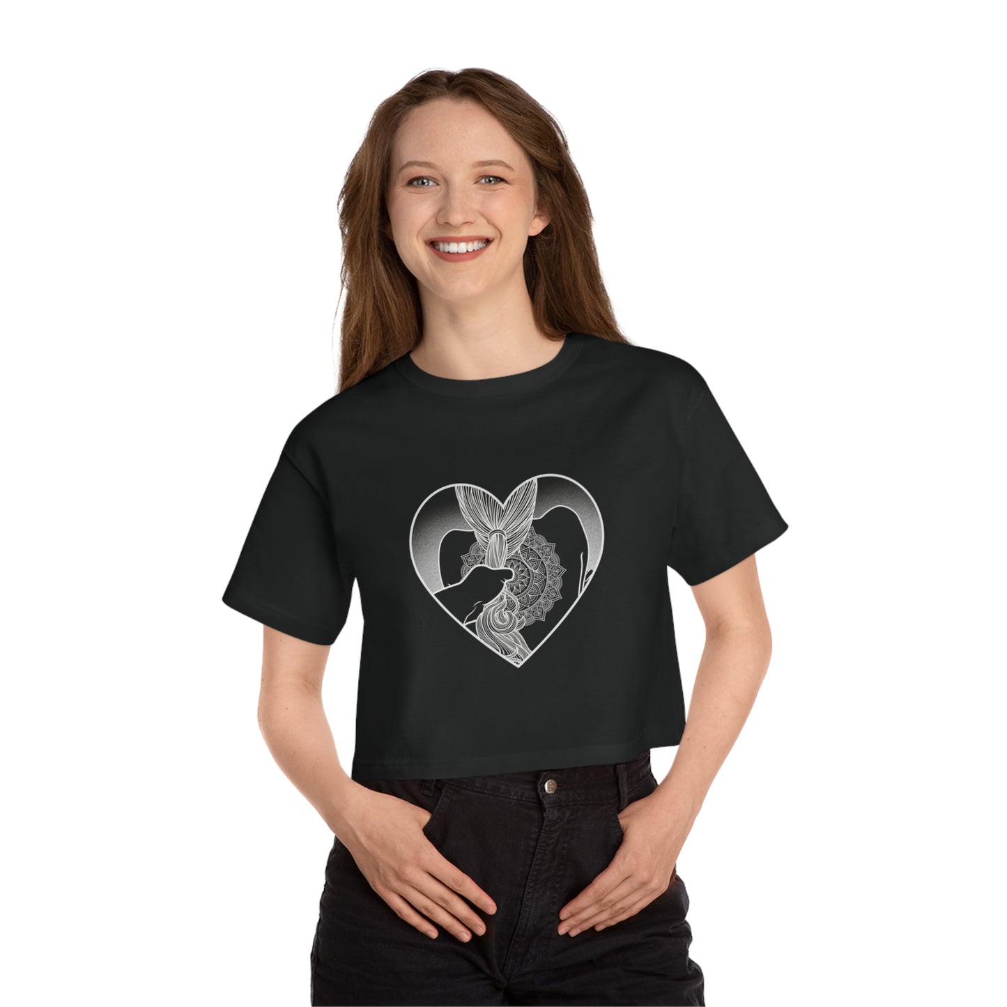Pillow Talk Collection Women’s Champion Mandala Crop Tee