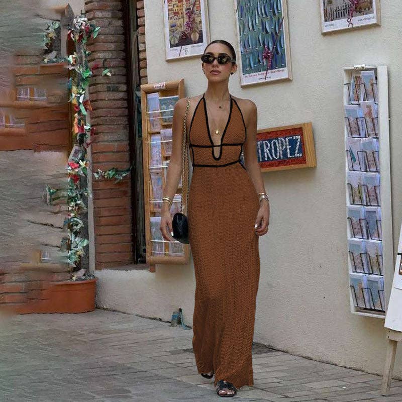 Euro Chic 25 Fall Knit Dress VNeck
