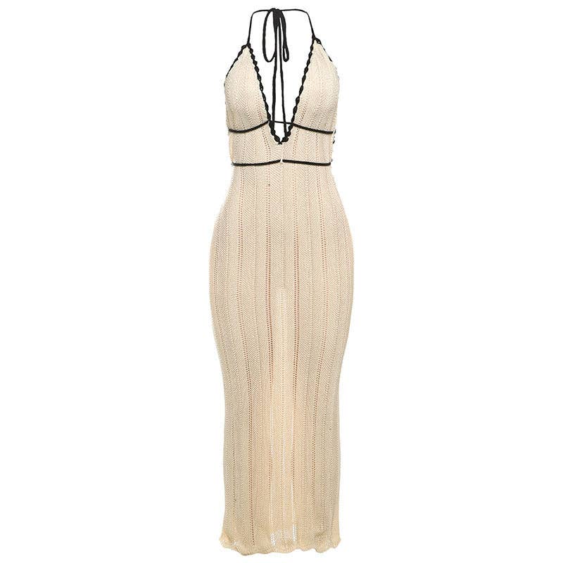 Euro Chic 25 Fall Knit Dress VNeck
