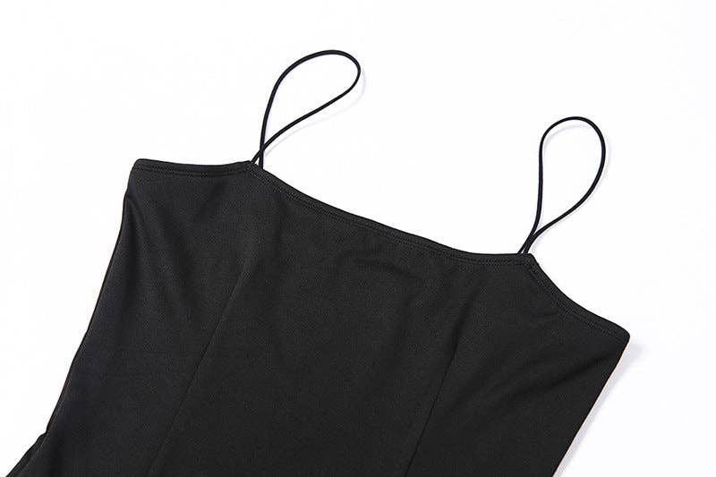Summer 2025 Sexy Backless Slit Dress  Europe Style