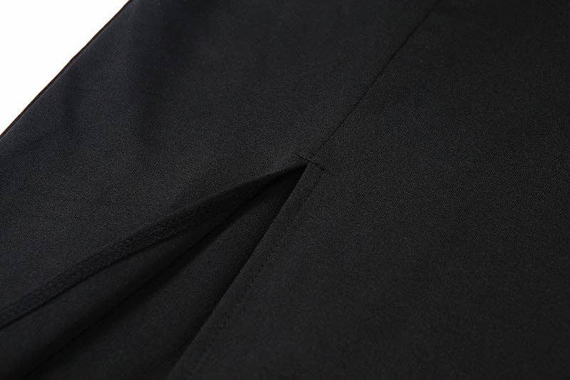 Summer 2025 Sexy Backless Slit Dress  Europe Style