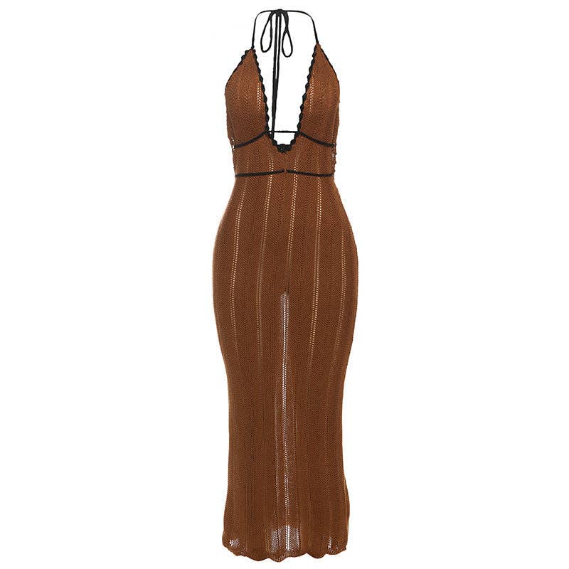Euro Chic 25 Fall Knit Dress VNeck